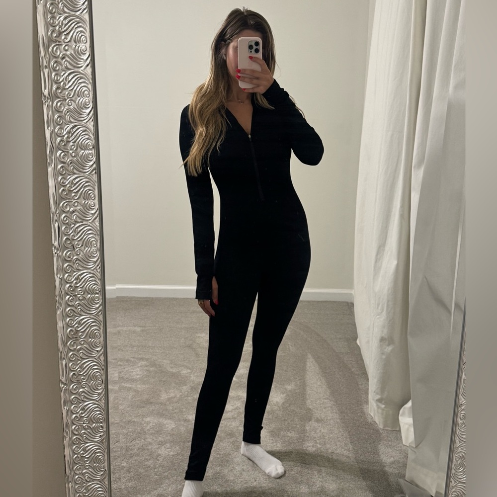 Black Long Sleeve Jumpsuit